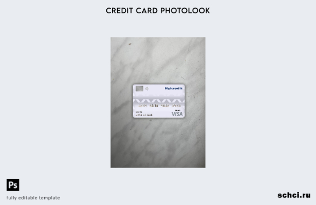 цифровая загрузка Дания Nykredit Bank Visa дебетовая карта фотообраз переднего ш